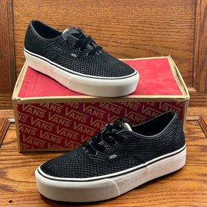 Vans Authentic Platform Leather Snake Shoes‎